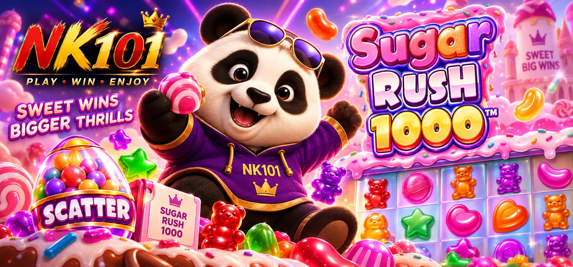 NK101 मा Sugar Rush 1000 स्लट